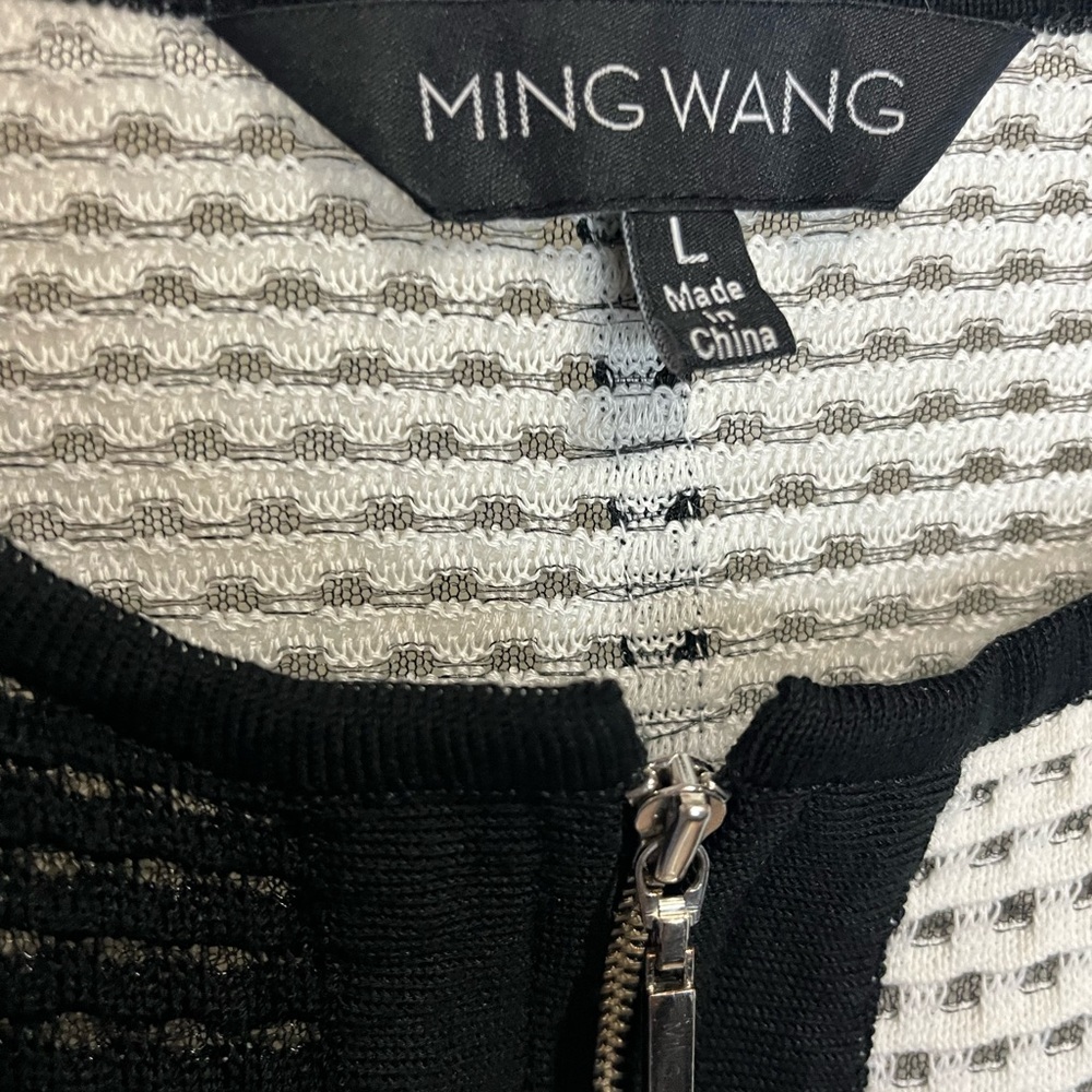 Ming Wang Colorblock Zip Front Jacket - image 3